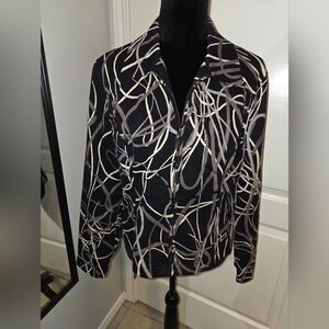 Stylish Black and White Women's Jacket